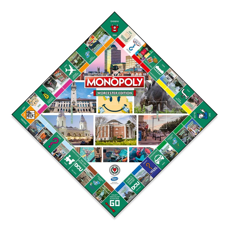 Worcester Monopoly Board Game Edition, Family Game for Ages 8