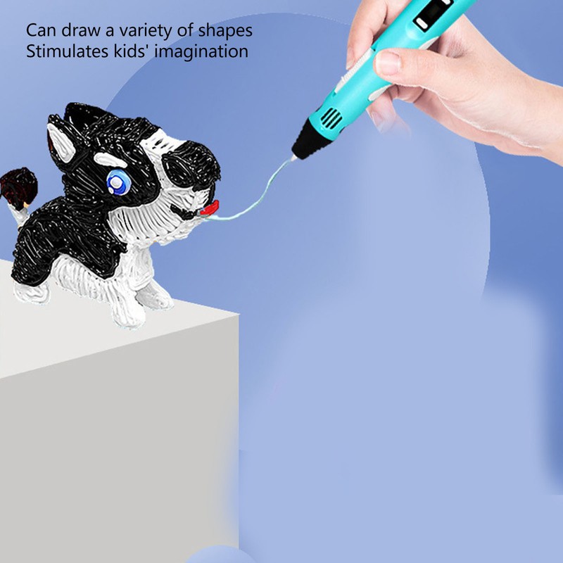 3D Printing Pen Interactive Blue Odorless Lightweight Simple Operation 3D