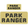 PARK RANGER EMBROIDERY PATCH 4X10 AND 2X5 VELCR@ ON BACK