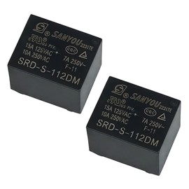 2Pcs SRD-S-112DM 12VDC 15A 4Pins Water Heater Air Conditioner Relay