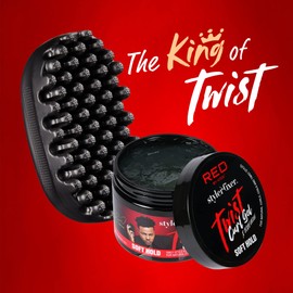 Red by Kiss RED by Kiss X Bow Wow Styler and Twisting Gel with Durable Brush for Defined Waves, Curls, and Twists - Soft Hold for Nourished, Naturally Shiny Hair (Value Set)
