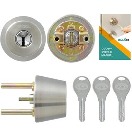 GOAL Key TX Replacement V18 Dimple Cylinder Lock GCY-237 Silver with Replacement Instructions TXK TGG TXK-QDD866