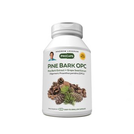 ANDREW LESSMAN Pine Bark OPC Anti-Oxidant Extracts 60 Capsules - Supports Tissues and Organ Systems to Neutralize Damaging Free-Radicals, Proanthocyanidins, Powerful Anti-oxidant, No Additives