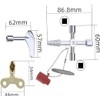 Create idea 5PCS Utility Keys Set Plumber Key Wrench Tool