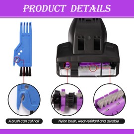 Upgraded 2252 Pet Turbine eraser Hair Brush Tool Attachment for Bissell Cleanview Swivel Pet Crosswave 2252 2489 2486 2254 22543 24899 3437F 3774F 27909 Vacuum Replacement Parts Numbers 1608089 Purple