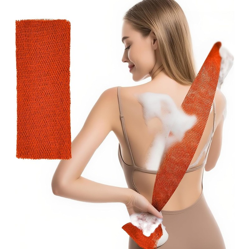 Esponja de Red Africana Exfoliante Woyinger Naranja para Baño