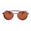 Enrique Cavaldi® Steampunk Shades Men`s Polarised Sunglasses Mesh Sides Brown