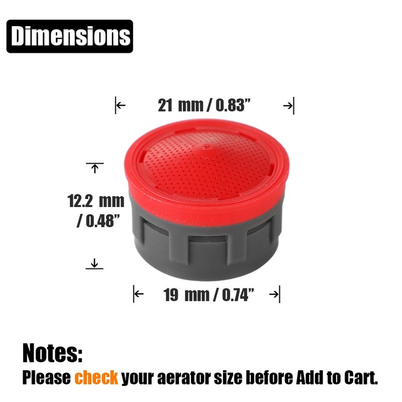 JQK Faucet Aerator, 2.2 GPM Flow Retrictor Insert Aerators Replacement