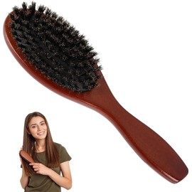 Boar Bristle Brush, AISEELY Magic Volumer Hair Brush, Boar Bristles for Thick Fine Hair, Professional, Antistatic, Reducing Hair Breakage and Frizzy Hair Comb