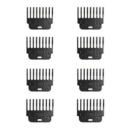 TorSor 8 Pack T Outliner Guards T Blade Trimmer Guide Set 1.5mm 2mm 3mm 4mm Snap-on Attachment Limit Comb for Hair Clipper 28mm Height Blades Vintage T9 Height Cordless Shaver Edger Detailer
