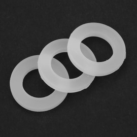 Silicone Flat Gasket White Sealing Washers for Bellows Hoses 12pcs 1/2" Material Silicone