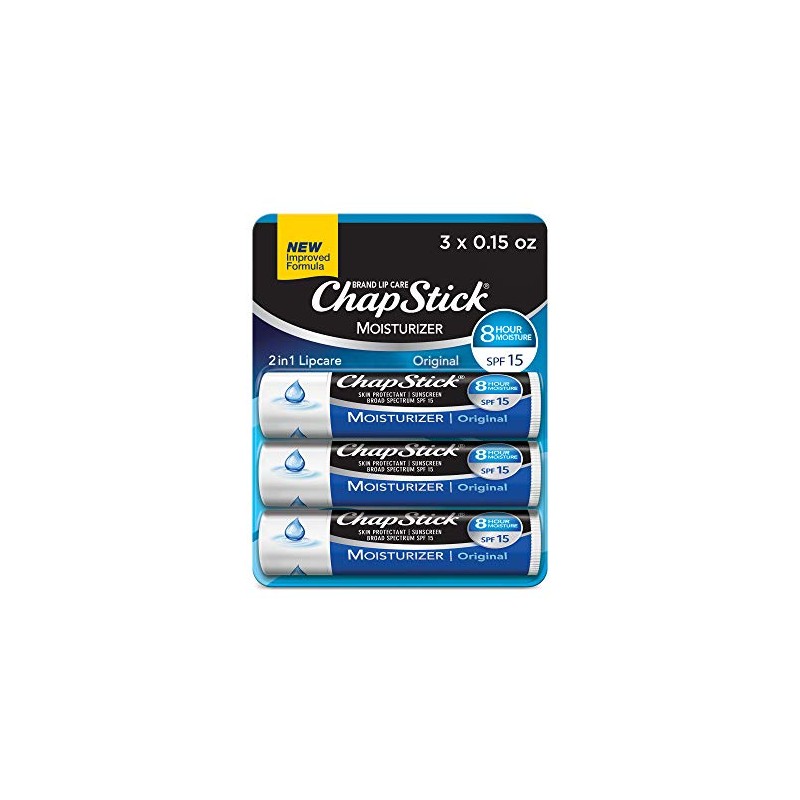 ChapStick Bálsamo Labial Hidratante Original SPF 12, 0.15 oz (3
