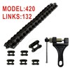 LKSM 420 Chain 132 Link Motorcycle Standard Roller Chain with