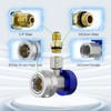HTOMT R134a Adapter,Adjustable R134a Quick Couplers Adapter,R134a Connector 1/4 Inch