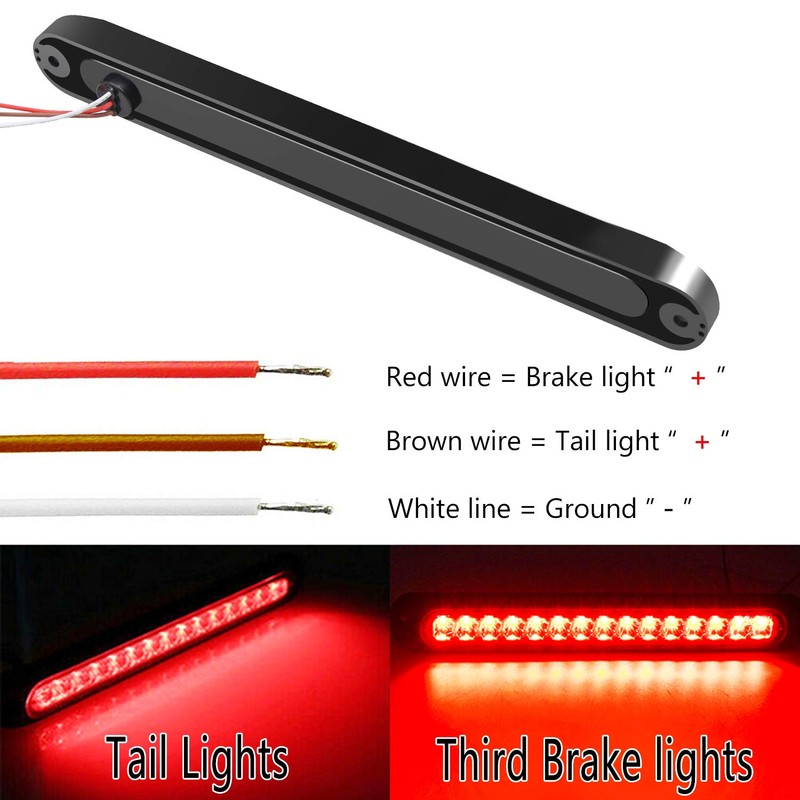2 Pack 10" 15 LED Trailer Identification Light 9 to