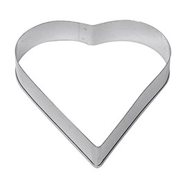 Excelsa Pack of 6 Heart Shaped Cookie Cutters Stainless Steel