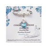 Honaer Something Blue Angel Charm for Bride to Be, Bridal