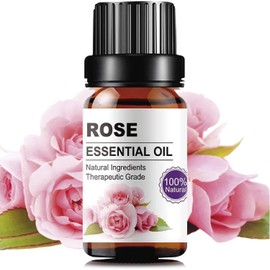 Uva Natural - Aceite Esencial de Rosas 100% Natural 10 ml Aromaterapia, uso en difusor, masajes relajantes, grado terapéutico, ideal para crear ambientes de bienestar y relajación.