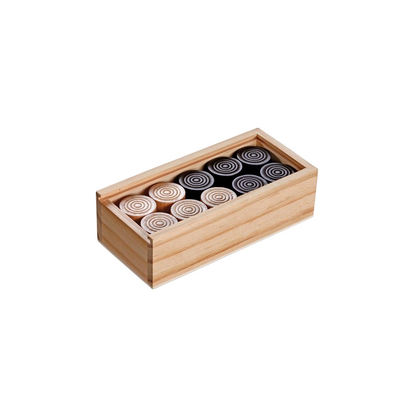 Philos 3052 - Spielsteine für Backgammon, Mühle, Dame, 30mm Durchmesser