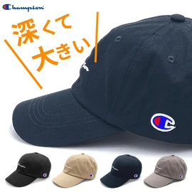 Champion Cap, Men's and Women's, Hat, Brand, Deep, Large Size, Deep Type, Large Fit, 100% Cotton, Male, Female, UV Protection, 60–62cm, dark navy