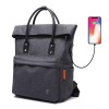 Waterproof TOTE BACKPACK CONVERTIBLE WITH USB CHARGING WATERPROOF