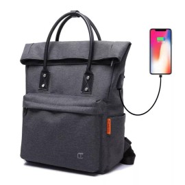 Waterproof TOTE BACKPACK CONVERTIBLE WITH USB CHARGING WATERPROOF