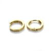 9ct Gold Engraved Huggy Hoops