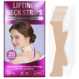 KZY Neck Lift Tape, 20pcs Anti Wrinkle Patches, Reusable Elastic Neck Lift Strap, Anti-Wrinkle, Improves Sagging Skin.
