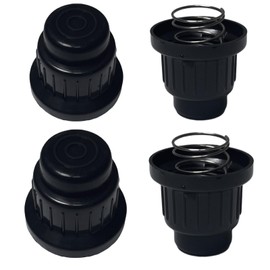 AA Ignitor Push Button for Blackstone Gas Griddle 28" & 36" Griddle Cooking Station, Igniter Replacement Caps with Spring for Gas Fire Pit, Barbecue Spark Generator, 4Pcs, Black