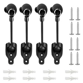 Seprochoo Coolaroo Replacement Parts Roller Shade Hardware Bungee Kit and End Cap Tie Downs for Coolaroo Outdoor Roller Shade (2, Black)