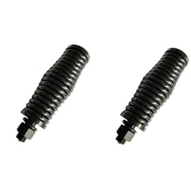 eleman946 2pc LED Whip Spring Mounting Base for ATV UTV CB Radio Antenna 1/2" Screw Hole