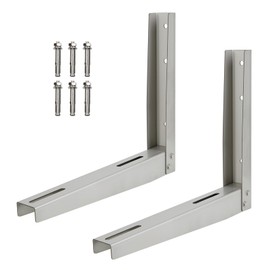 Danoib Heavy Duty Mini Split Wall Mounting Bracket | 2mm Thick Steel for Outdoor AC Fits 9000-24000 BTU Units, 330 lbs Load Capacity, Rust-Resistant Support for Condenser