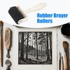 3 Pcs Rubber Brayer Rollers Ink Applicator Printmaking Art Craft