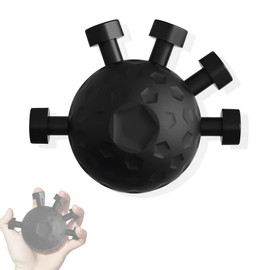 Ginhkok Hand Grip Strength Training, Muscle Training Goods, Finger Grip Strengthener, Easy to Use, Hand Strength Training, Hand Strength Training, Ball, Stress Relief Training Equipment, Unisex, Black