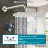 gotonovo 10 Inch Round Rain Shower System Wall Mounted Bathroom