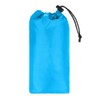 3-in-1 Waterproof Rain Poncho Lightweight Hooded Rain Coat Picnic Mat