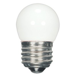 Satco S9161 Medium Light Bulb in White Finish, 2.31 inches, Base, Frost, Medium Base