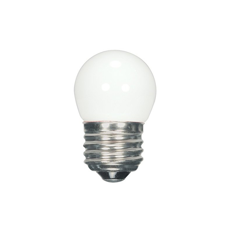 Satco S9161 Medium Light Bulb in White Finish, 2.31 inches,