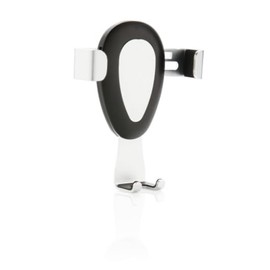 Haafi Universal Gravity Car Phone Mount, Metal Air Vent Holder, Black and Silver