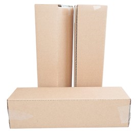 PACK4YA 250×65×65mm Long Corrugated Cardboard Boxes Royal Mail Small Parcel Postal Boxes for Posting Brown Mailing Postage Shipping Box for Small Business, Storing or Gift (10 Pieces)