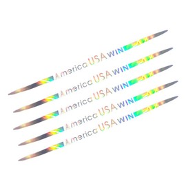 Arwrilt 5 PCS Rainbow Gradient Reflective Car Decals, 23.6" Scratch-Resistant Multicolor Gradient Reflective Car Sticker, Universal for Rear Trunk Fender Cars Body