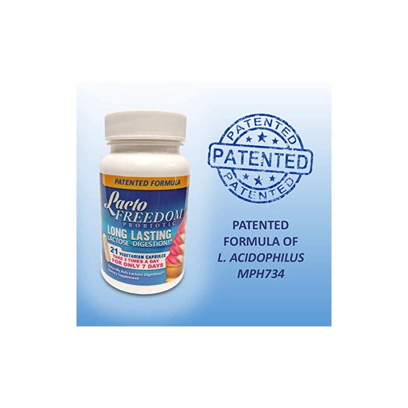 Pastillas Lactosa Intolerancia Lacto Freedom Suplemento Enzima Lactasa Patentado Proporciona