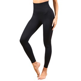 Homma High Wasit Tummy Control Workout Compression Yoga Pants Postpartum Compression Leggings Black XL