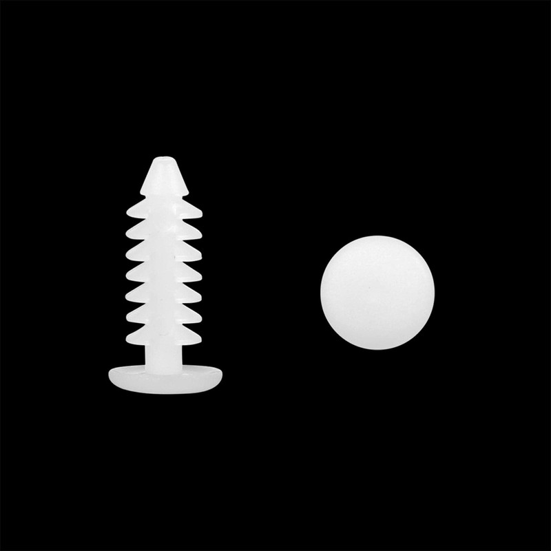 Unifizz 40pcs 6mm Hole Dia Plastic Bolt Rivets Fastener Fender
