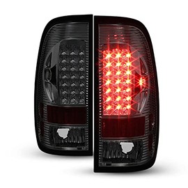 AKKON - For 97-03 Ford F150 F-150 Pickup Truck Styleside Model Smoke Smoked LED Tail Lights Brake Lamps Pair