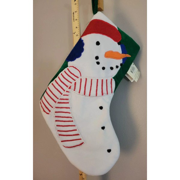 Department 56 Christmas Stocking "Fiber Optic Snowman" Snowman Themed by