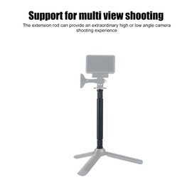 Aluminum Alloy Extension Rod, 15cm Selfie Stick with 1/4 Inch Thread, for SLR Cameras, Action Cameras, Tripod Stabilizers, Suitable for Most Tripods