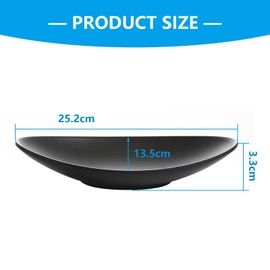 Bamyli Black Ring Key Dish for Hallways,Oval Trinket Dish Key Bowl,Small Jewelry Key Tray Organizer for Hallways,Decorative Dish,Bathroom,Room Hallway