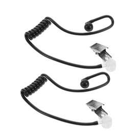 WOONEKY 2 Sets Headset Toy Toys Headphones Microphone Kid Headphones Ear Phone Head Phones Headphones Earphones Accessory Pretend Prop Black Plastic