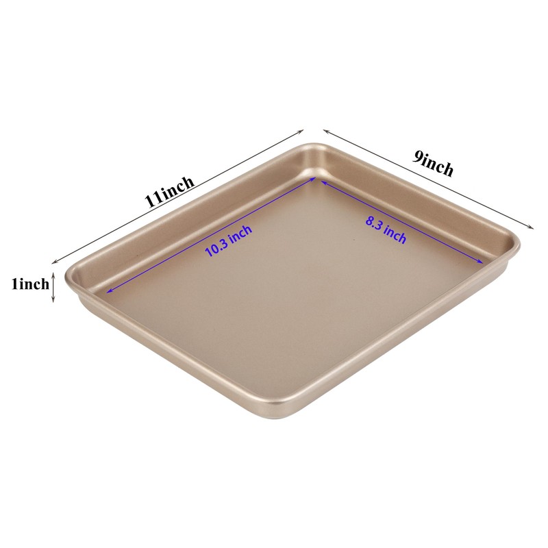 11 Inch Baking Sheets Pan Nonstick Set of 2, Walooza
